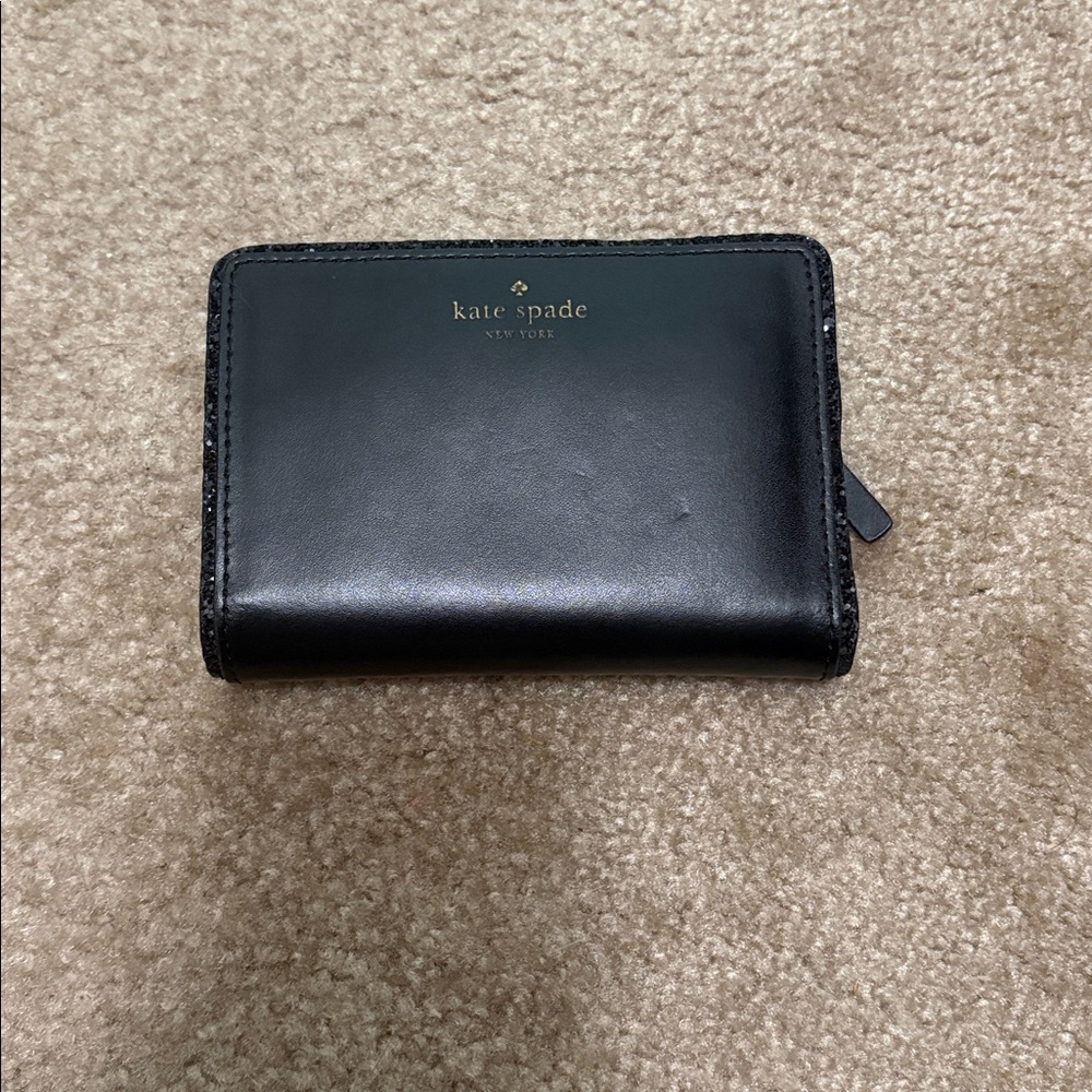 Kate Spade Black Leather Card Holder